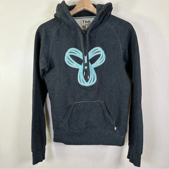 Aritzia Tna Womens Size Xsmall Pacific Logo Embroidered  Hoodie - Picture 3 of 15